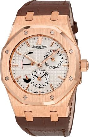 Audemars Piguet Pre-owned Audemars Piguet Royal Oak White Guilloche Dial Mens Watch 26120OR.OO.D088CR.01