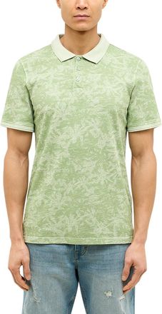 Mustang Kurzarmshirt MUSTANG Herren Style Palco, Herren, Gr. M, gr&uuml;n, Single Jersey, 100% Baumwolle, Shirts Kurzarmshirt