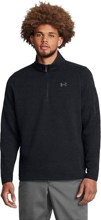 Under Armour Specialist 1/4 Zip Mens Clothing Black/Castlerock : 2XL, Polyester