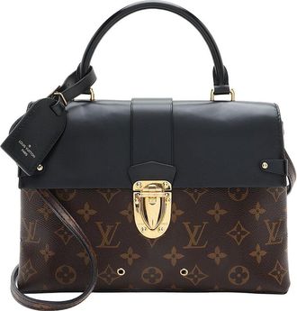 Louis Vuitton Black Monogram Canvas One Handle Mm Flap Bag (Authentic Pre-Loved)
