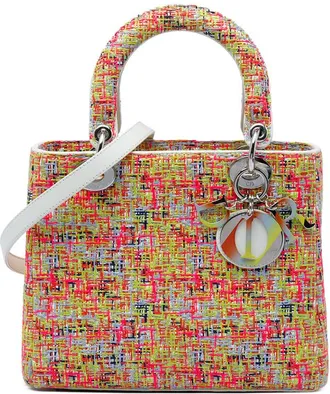 Dior Pre-owned Dior Medium Multicolor Tweed Lady Satchel Ladies 0HJ7N890TPXVZSBX