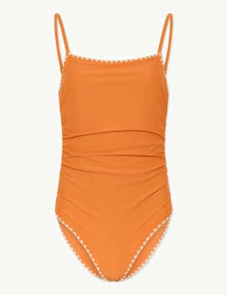 Nobody's Child Orange Whipstitch Swimsuit