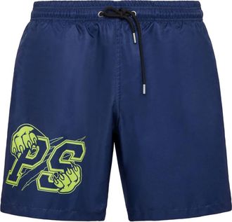 Plein Sport Zwemshorts - Heren - Badpakken - Blauw - S - Polyester - Fitness