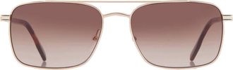 Lacoste Brown Gradient Navigator Mens Sunglasses L264S 710 58