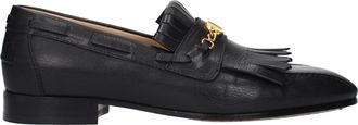 Valentino Garavani Hombres Mocasines Cuero Negro