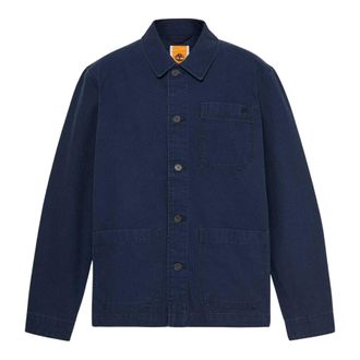 Timberland Mens Canvas Field Jacket (Dark Sapphire) - Black Cotton - Size X-Large