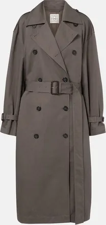 Toteme Double-breasted cotton-blend trench coat