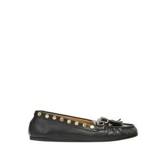 Isabel Marant Schoenen, Dames, Zwart, 38 EU, Leer, Faxel Loafers