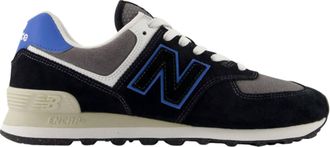 New Balance Mens 574 Core Shoes In Black / Blue