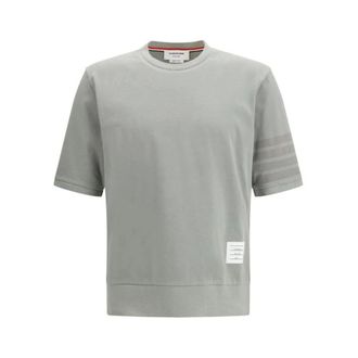 Thom Browne T-Shirts, male, Gray, Size: XL Cotton Sportswear Hoodie