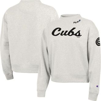 Champion Womens Champion Stone Chicago Cubs Triumph Tri-Blend Sweatshirt at Nordstrom, Size Xx-Large