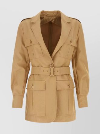 Max Mara cotton pacos jacket back vent