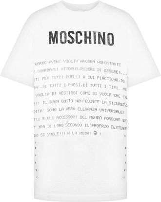 Moschino T-shirt con stampa - Bianco