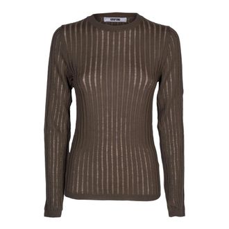 Mauro Grifoni Dames, Truien, Bruin, Maat: XL Wol