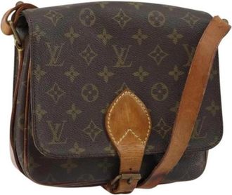 Louis Vuitton Pre-owned Canvas Cross Body Tas - Dames - Vintage Schoudertas - Bruin - ONE Size - Vintage