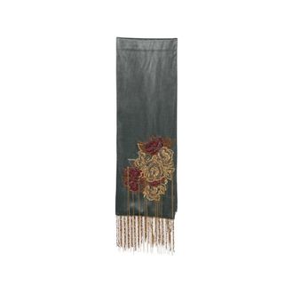 Dries Van Noten Bead-embellished Fringed Scarf