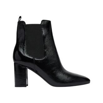 Guess Flffie Lea10 Enkellaars - Dames - Schoenen - Zwart - Maat: 39 EU Leer