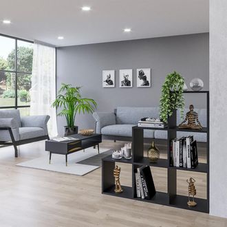 Vicco Estanter&iacute;a Escalonada, Negro, 105 X 107.5 Cm, Vicco