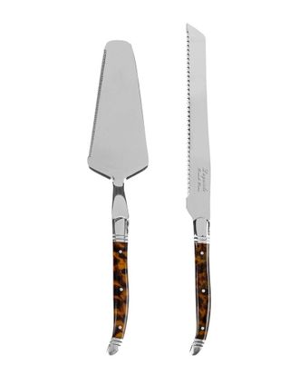 French Home 2Pc Connoisseur Laguiole Cake & Pie Server Set