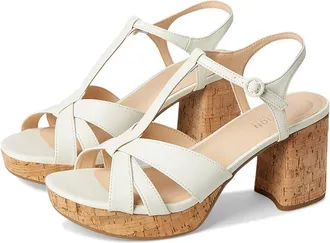 Kenneth Cole Reaction Reina Womens Wedge Shoes Ecru : 9.5 M, Leather/Rubber