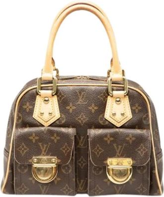 Louis Vuitton Pre-owned Handbags, female, Brown, Size: ONE SIZE Pre-owned Vintage Leather Handbag