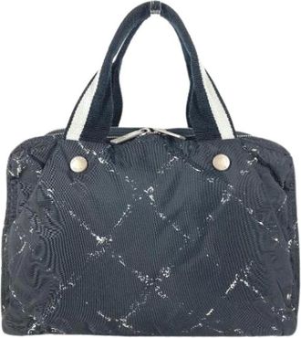 Chanel Pre-owned Handbags, female, Black, Size: ONE SIZE Pre-owned Travel Line Tote Bag