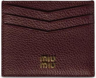 Miu Miu Portacarte in pelle - Rosso