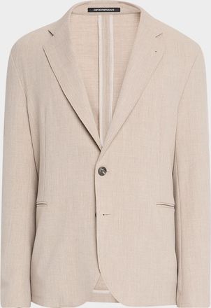Emporio Armani Mens Stretch Techno Gabardine Sport Coat