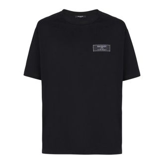 Balmain T-Shirts, male, Black, S, Pierre Balain short-sleeved T-shirt