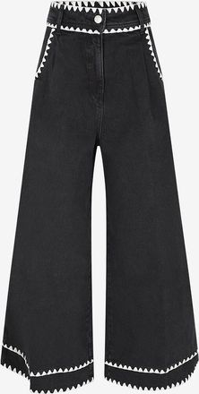 Farm Rio Weite Hose aus Baumwolle mit Stickerei