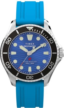 Timex Deep Water Meridian Unisexs Blue Watch TW2Y40400 - One Size