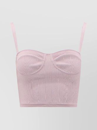 Alexander McQueen ribbed crop top