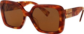 Miu Miu Womens Sunglasses 0mu 10ys Light Havana Acetate