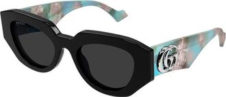 Gucci Grey Geometric Ladies Sunglasses GG1421S 012 51
