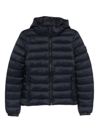 Superdry hooded puffer jacket - women - Fabric - 8 - Blue