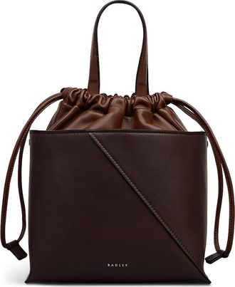 Radley London The Portobello Small Drawstring Crossbody Bag in Dark Oak at Nordstrom