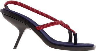 Ferragamo Fleur 85 Embellished Sandals, Size 9 C