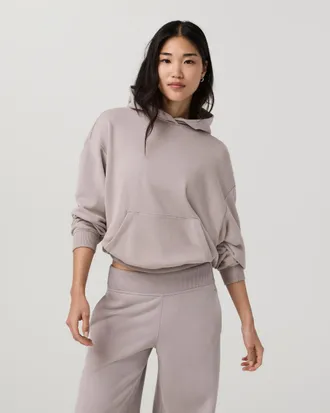 Vuori Clothing Sedona Classic Pullover Hoodie | Soft Pewter | XS, Size Extra Small