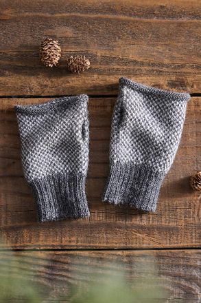 Terrain Textured Fingerless Alpaca Gloves