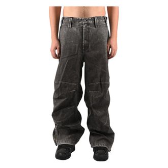 Diesel Loose-fit jeans - Heren - Broeken - Zwart - Maat: 2XL