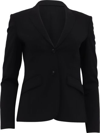 BOSS Boss Single-Breasted Blazer in Black Wool