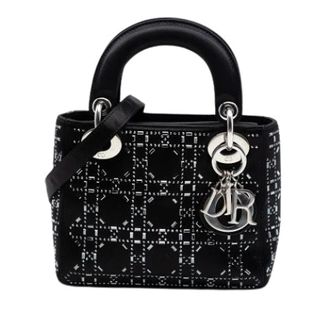 Dior Pre-owned Lady Dior - Dames - Vintage Handtas - Zwart - ONE Size - Satijn - Vintage