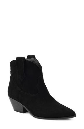 Artisan by Zigi Izzy Western Boot in Black Suede at Nordstrom, Size 10