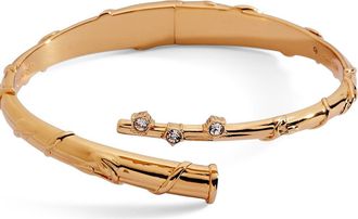 Alex and Ani Harry Potter Hermione Wand Bypass Cuff Bracelet in Gold at Nordstrom