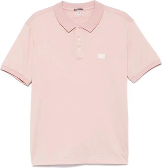 C.P. Company Polo con applicazione logo - Rosa