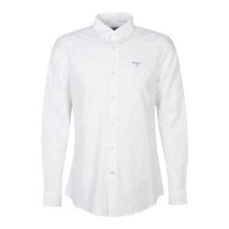 Barbour Oxford Overhemd - Heren - Zakelijke Overhemden - Wit - L - Katoen - Overhemden