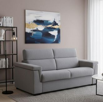 Dmora Sof&aacute; Fijo 2 Plazas Onesta, Sof&aacute; Lineal Para Sal&oacute;n, Acolchado, Desenfundable, Calidad 100% Made In Italy, 205x95 H100 Cm, Gris - Dmora