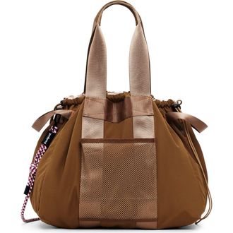 Desigual Nylon Shopper in Medium Brown at Nordstrom