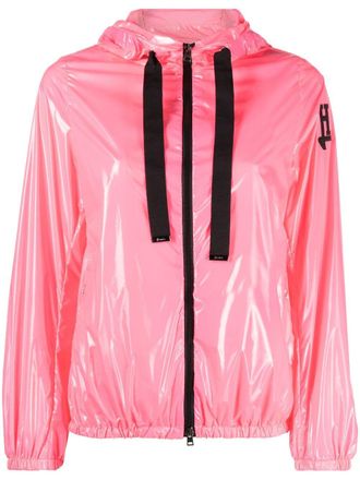Herno high-shine hooded jacket - Pink