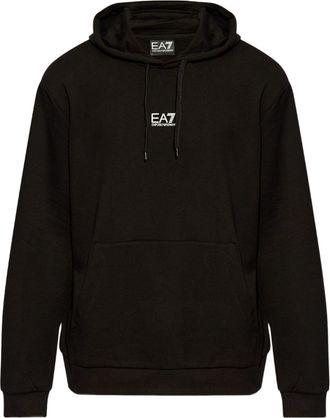 Emporio Armani Hoodie met logoprint - Zwart